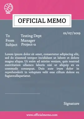 Online Editable Office Memorandum Documents