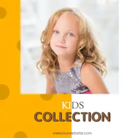Online Editable Kids Collection Social Media Post