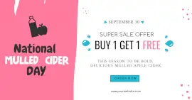 Online Editable Apple cider Vinegar Promotion Day Facebook Ad Post