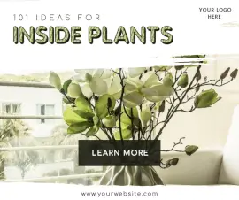 Online Editable House Plants Facebook Post