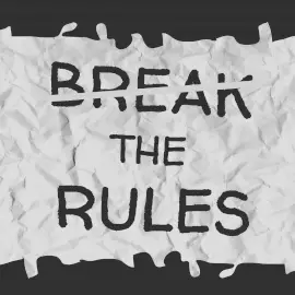 Online Editable Break The Rules Podcast Artwork