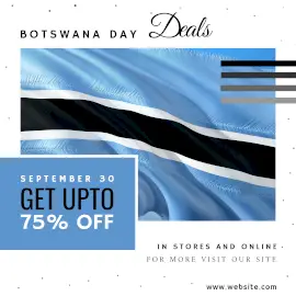 Online Editable Botswana Day Deals Instagram Ad
