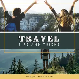 Online Editable Tips And Tricks On Travel Instagram Ad